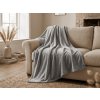 Mikrovláknová deka SOFT, svetlo sivá
