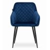 44085 1 tmave modre sametove jidelni kreslo nugat