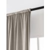 Světle šedý zatemňovací závěs VELVET 135x250 cm (Zavesenie Kovové krúžky)