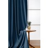 Tmavě modrý zatemňovací závěs VELVET 135x250 cm (Zavesenie Kovové krúžky)