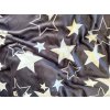 53294 2 2x povleceni mikroplys hvezdy sede prosteradlo mikroplys soft 180x200 cm bile