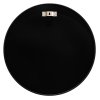 Černé kulaté zrcadlo TELA (Priemer zrkadla 50 cm)