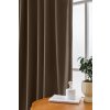 54056 3 2x hnedy zatemnovaci zaves velvet s kovovymi krouzky 135x250 cm