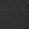 Tmavě šedý přehoz na postel se vzorem LEAVES (Rozmer 170 x 210 cm)