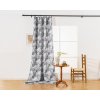 Designový závěs FLOCUS 140x270 cm, vzorovaný (Zavesenie Riasiaca páska)