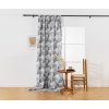Designový závěs FLOCUS 140x270 cm, vzorovaný (Zavesenie Riasiaca páska)
