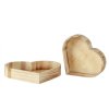 56316 sada 2 drevenych podnosu heart tray