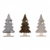 Dekorační vánoční stromeček s kožešinou LUSH 28 cm - různé barvy (Farba Hnedá)