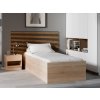Posteľ BELLA 90 x 200 cm, dub sonoma