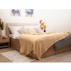 59752 1 pled z recyklovane bavlny take a plaid 125x150 cm zluty