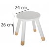 59794 2 bila detska stolicka stool white