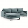 Modrá rohová sedací souprava CORNI (Varianta Ľavý roh)