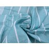 Plážová osuška FARAO 90 x 180 cm, tyrkysová, 70% bavlna | 30% polyester