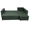 Rohová sedačka SMART COSARO tmavě zelená s univerzálním rohem