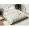 Bavlněné povlečení VRBOVÉ LISTY bílé - elegantní design do ložnice