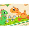 Detské bavlnené obliečky DINO farebné