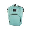 Tyrkysový batoh MIREL s praktickými přihrádkami, ideální na rodinné výlety i do města s dětmi.