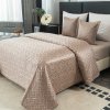 Přehoz na postel WICKER béžový – elegantní doplněk do ložnice