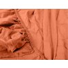 Oranžové bavlněné jersey prostěradlo 90 x 200 cm pro pohodlný spánek