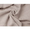 Elegantný uterák AQUELLA hnedý 50x90 cm s jemnou bordúrou, vyrobený zo 100% bavlny
