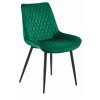 Tmavě zelená židle VERDO – moderní židle s kovovými nohami, ideální pro stylový interiér.