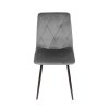 Moderní jídelní židle NAOMI v šedé barvě s černými nohami