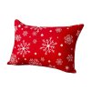 Dekoračná obliečka na vankúš SNOWFALL 50x70 cm, červená