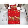 Vánoční povlečení SANTA WITH A BOW červené s mašlí