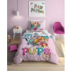 Růžové dětské povlečení PAW PATROL Pups Rule s nočním efektem