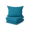 Designové povlečení z mikrovlákna LANTA tyrkysové s hladkým povrchem