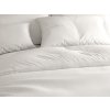Krepové povlečení STANDO bílé s kapsou – ideální pro hotely a penziony