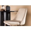 Stylová sametová židle MOCCA béžová, kombinace elegance a pohodlí.
