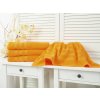 Oranžový ručník LINEA 50x100 cm ze 100% bavlny s ozdobnou bordurou
