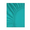 Kvalitní tyrkysové prostěradlo ALVORA 90 x 200 cm z měkkého jersey