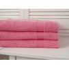 Růžový ručník ADRIA 50x100 cm ze 100% bavlny s jemnou bordurou