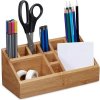 Praktický bambusový organizér na psací potřeby, kosmetiku a drobnosti do domácnosti i kanceláře.