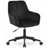 Černé pracovní křeslo ROXY s měkkým polstrováním