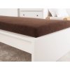 Tmavě hnědé froté prostěradlo EXCLUSIVE 70x140 cm – měkké a pohodlné pro dětskou postýlku