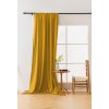 Designový závěs OXFORD hořčicový 140x270 cm – trendy volba do obýváku