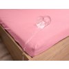 Nepremokavá plachta do detskej postieľky JERSEY 60x120 cm ružová