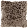 Hebký hnědý polštářek KJELD 45x45 cm pro útulný domov