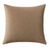 Povlak na polštář VELVET 40x40 cm světle hnědý v sametovém provedení