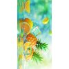 Plážová osuška LEMONADE 100x180 cm s motivem citronu a ananasu
