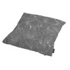 OLIVOR zahradní polštář 45x45 cm tmavě šedý se zipem a bílým vzorem