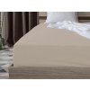Jersey prostěradlo cappuccino 90x200 cm – teplý odstín