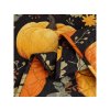 Designový přehoz ORANGE PUMPKINS barevný s černým podkladem