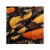 Oranžový přehoz ORANGE PUMPKINS s bohatým motivem dýní