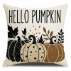 Podzimní povlak na polštář HELLO PUMPKIN 45x45 cm s dýněmi