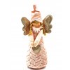 Elegantní anděl SWEETHEART ANGEL 30,5 cm s třpytivými křídly