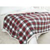 Měkká mikroplyšová deka BUFFALO TARTAN barevná s beránkem
